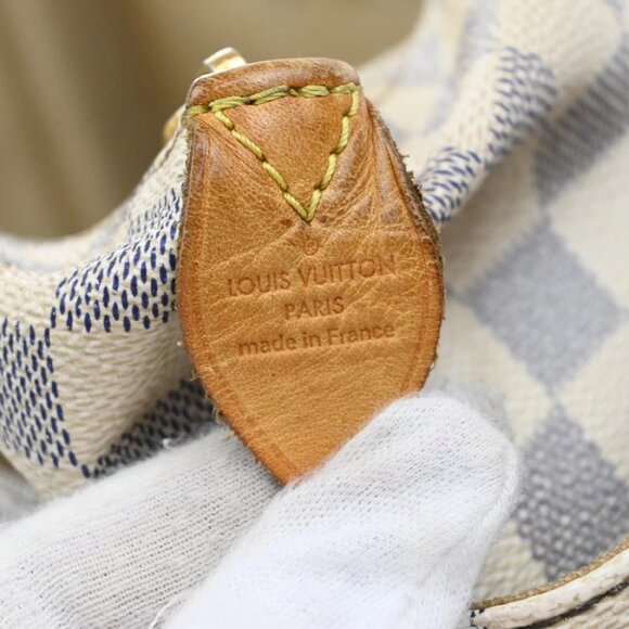 LOUIS VUITTON Totally PM Shoulder Bag Damier Azur Leather White N51261 84KB328 - Picture 6 of 14